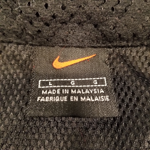 Vintage Nike Anorak 1/2 Zip Pullover Windbreaker Jacket Mens Large Black Swoosh - Picture 4 of 8